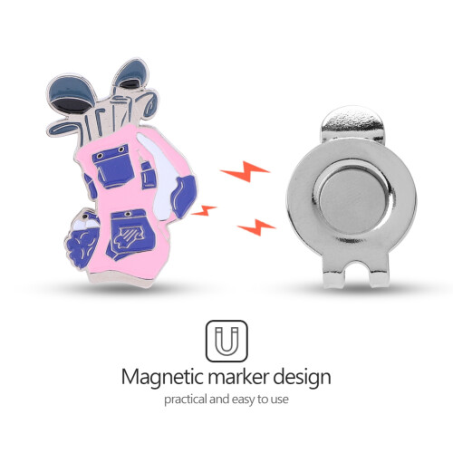 Magnetischer Golf-Hutclip Ballmarker Edelstahl 1