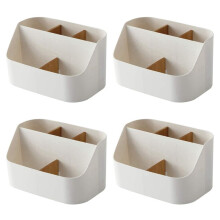 4X Bureau Organizer Afstandsbediening Houder Make Caddy Box voor Thuis & Kantoor