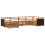 VidaXL vidaXL Outdoor-Sofagarnitur 6 stk. Natur 2