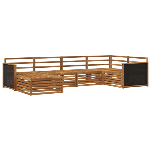 VidaXL vidaXL Outdoor-Sofagarnitur 6 stk. Natur 1