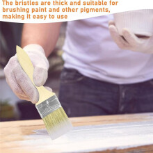 120 Chip Brushes 2 Inch Bulk Chip Paint Brushes Bulk Bristle Paint Brushes Wooden Stain Brushes for Paint, Glue, Varnish
