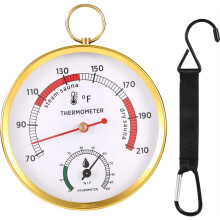 Sauna-Thermometer, 2 in 1 Thermometer Fahrenheit und Hygrometer Hängendes Temperaturmessgerät Temp Feuchtigkeitsmonitor