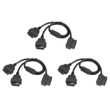 3szt. 50Cm w Stylu Y OBD 2 Adapter OBDII Kabel RozgałęźNy MęSki na PodwóJny ŻEńSki OBD2 NarzęDzie Diagnostyczne PrzewóD ŁąCząCy Samochodu