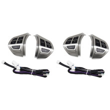 4x Auto Stuurwiel Audio Schakelaar voor  LANCER OUTLANDER ASX 2007 2008 2009 2010 2011 Chrome