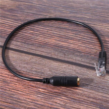 20pièces 3.5Mm Prise Jack A pour Rj9 Casque A pour le Cable Adaptateur de Telephone de Bureau de