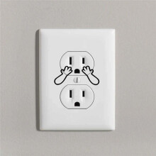 60PCS Funny Outlet Cover Decal Wall Outlet Sticker Pretend Electrical Outlet Sticker Hand Outlet Decals Wall Decal Gag