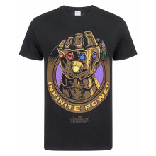 (Large) Marvel Avengers Short Sleeved T-Shirt (Mens Black)