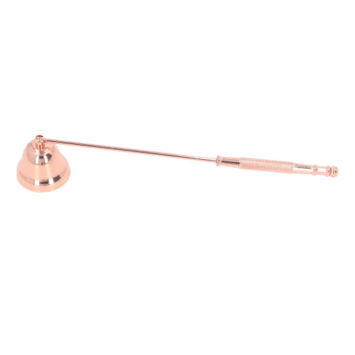 2 Kerzenlöscher Langgriff Glocke Roségold Metall 1