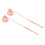 2 Kerzenlöscher Langgriff Glocke Roségold Metall 12