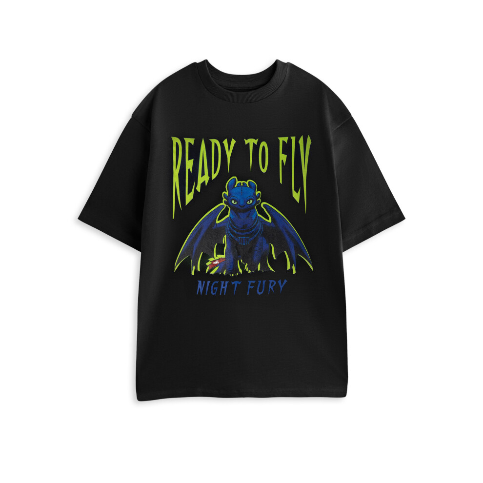 How To Train Your Dragon (Xxx-Large) Short Sleeved T-Shirt (Unisex Black)