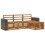 VidaXL vidaXL Outdoor-Sofagarnitur 4 stk. Natur 2