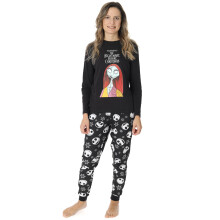 (Medium) Disney The Nightmare Before Christmas Long Sleeve Long Leg Pyjama Set (Womens Multicoloured)
