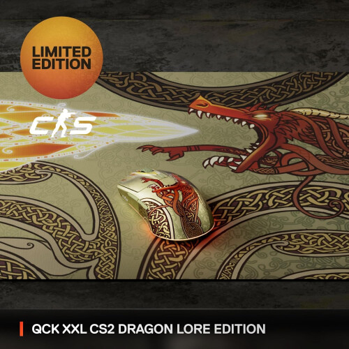 SteelSeries SteelSeries QcK Gaming Mousepad - CS2 Dragon Lore Full Desk Gaming Surface Pad 1