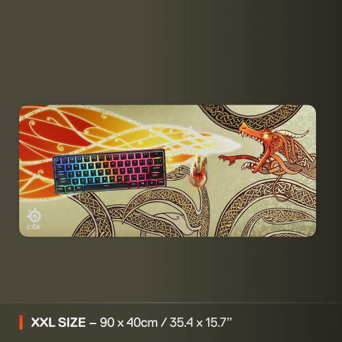 SteelSeries SteelSeries QcK Gaming Mousepad - CS2 Dragon Lore Full Desk Gaming Surface Pad 2