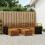VidaXL vidaXL Outdoor-Sofagarnitur 7 stk. Natur Polyester 1