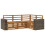 VidaXL vidaXL Outdoor-Sofagarnitur 4 stk. Natur Polyester 2