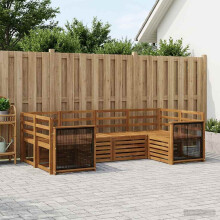 vidaXL Outdoor-Sofagarnitur 5 stk. Natur Massivholz Akazie