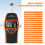 Pinless Moisture Meter with Spherical Humidity Sensor, Color LCD Screen & Alarm Function, Measurement Depth for Wood 6
