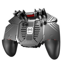 MEMO AK77 Ventilador del Refrigerador del TeléFono del Gatillo del Juego Controlador de Juegos Controlador Pubg con Ventilador Joystick Disparador