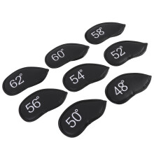 8er Set Golf Eisen Schlägerhauben Klett 48 bis