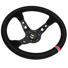Auto Racing Lenkrad 35cm Rot mit 反绒 Bezug