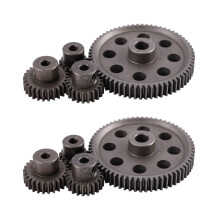 8X Différentiel Principal En Métal Pignon Droit 64T 17T 21T 26T Moteur Engrenage RC Partie de Voiture pour HSP 1/10