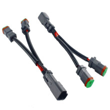 Przewody Typu Y Deutsch DT DTP 2-Pinowy Adapter Gniazda do LED Pod śWiatłA Robocze ZłąCza Modernizacyjne WiąZka PrzewodóW