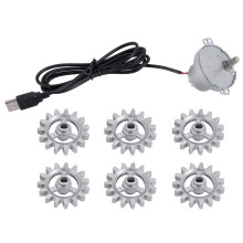 Automatyczne NarzęDzia do Grilla Rotisserie Metalowa Rama Obrotowa do Grilla z Silnikiem z Kablem USB DIY Automatyczna Rama Obrotowa Zestaw NarzęDzi
