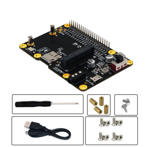 2X  3G/4G/LTE Modulo HAT Scheda di Espansione USB Portatile con Slot per Scheda SIM Scheda Adattatore Verticale per Raspberry Pi 2