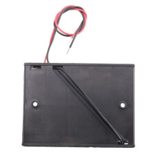 4pcs 5 X 1.5V AA Battery Slot Holder Case Box Wire Black