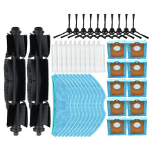 Passend für Homerun 3000 / XU3100 / XU3110 / XU3000 Haupt- und Seitenbürstenfilter, Wischmopp, Staubbeutel, Ersatzteile für Saugroboter