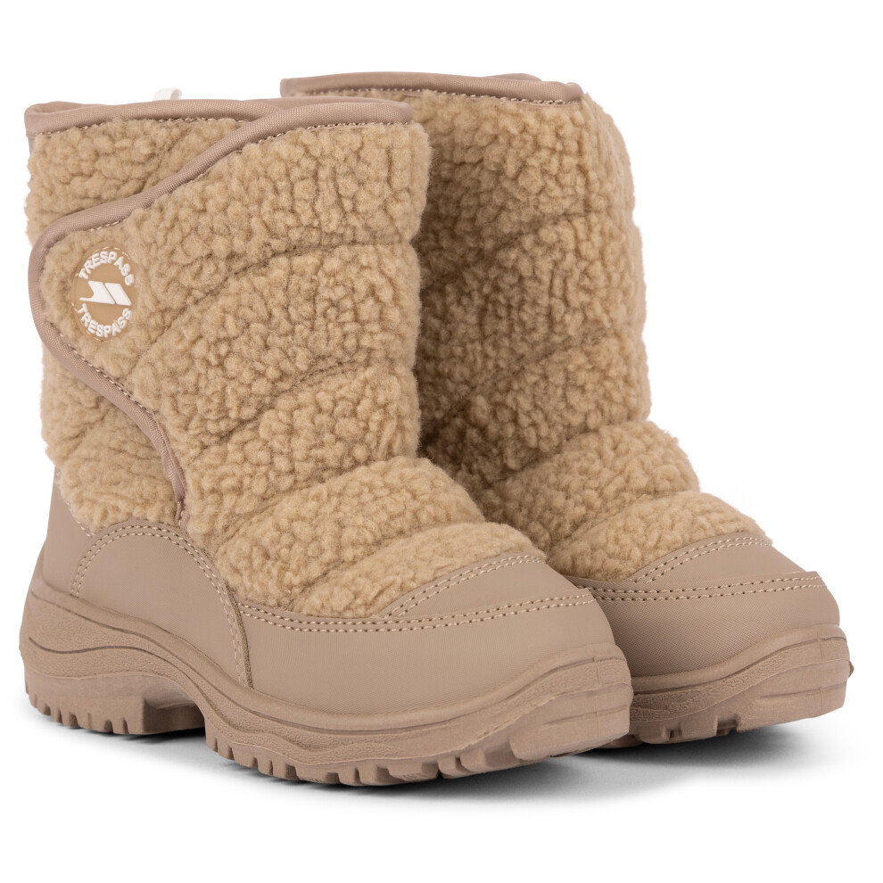 Trespass (22, Beige) Unisex Kids Winter Boots - Ewe