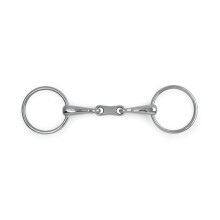 (5.5in, Silver) Shires French Link Horse Loose Ring Snaffle Bit