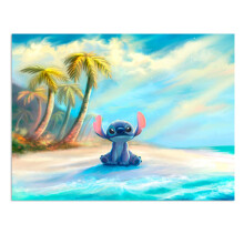 DIY Diamond Painting Full Diamond Round Seaside Stitch Embroidery Home Decoration