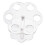 10Pcs 6 Trous Acrylique Support de Support de CôNe de CrèMe GlacéE Transparent 4