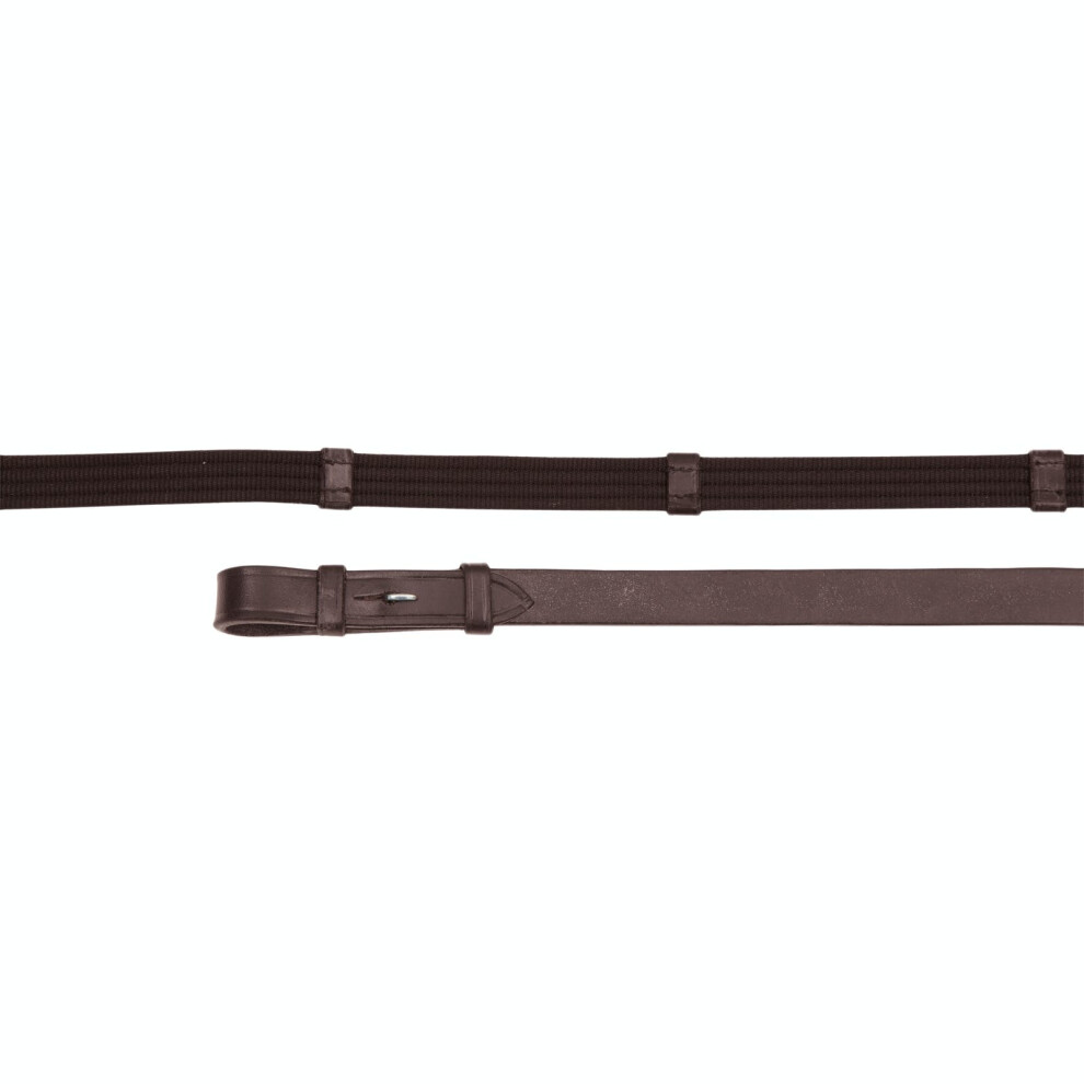Photos - Equestrianism  Aviemore Continental Leather Horse Rubber Reins(54in x 0.63in, Havana)