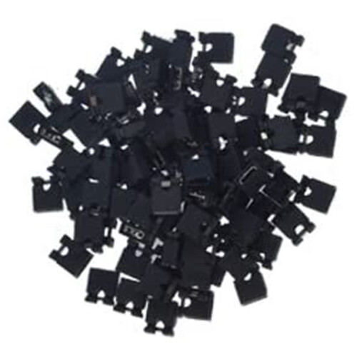 100Pcs 2.54MM Jumper Cap Open Type Shorting Cap Shorting Block Shorting Cap Socket Pin Header Connection Block,Black