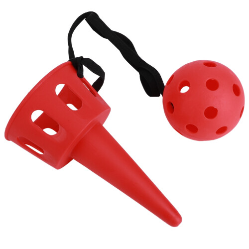 Schaufelwurfset Rot Kinder Koordinationsspielzeug