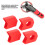 MTB Kurbelarmschutz Silikon Abdeckung 4er Set rot 5