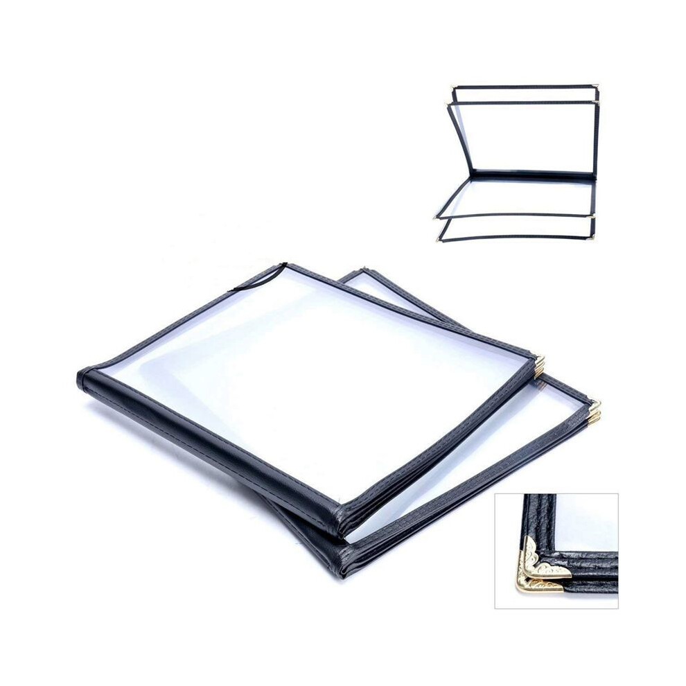 Article Style Format 6Pcs Couvertures de Menu de Restaurant Transparentes pour Format A4 ...