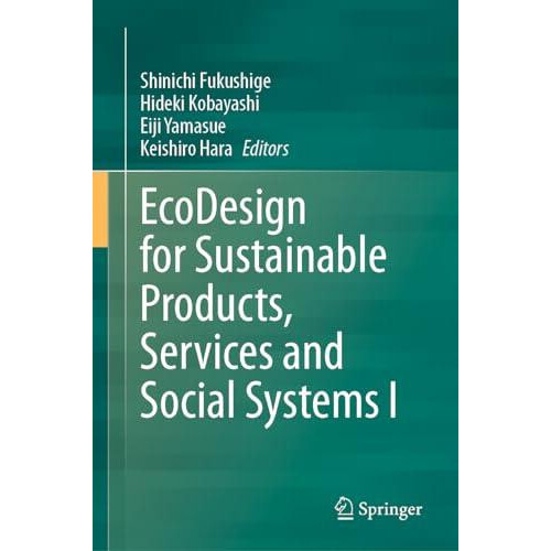 EcoDesign for Sustainable Products Services and Social Systems I Hardc