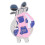 Golf Cap Clip mit Magnetballmarker Edelstahl 8