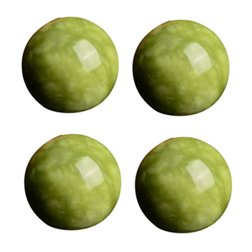 4 Pièces Séries En Marbre de Jade Baoding Balles D'Exercice Anti-Stress