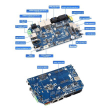 Gigabit 2.5G Dual-Port Fanless PC Box voor Raspberry Pi CM5, Dubbele 4K-Beeldschermuitgang, 4G/5G-Netwerk, EU-Stekker