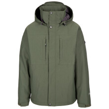 (XS, Ivy) Trespass Mens Waterproof Jacket Padded Discott