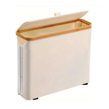 Toilet Paper Bin, Toilet Paper Bin for Bathroom Toilet Paper Storage Bin with Lid, Toilet Paper Organizer Basket,B