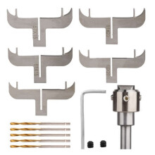 Milling Cutter Set Woodworking Bracelet Circular Blade DIY Wood Drilling Tool is Suitable for CNC Machine Tools.