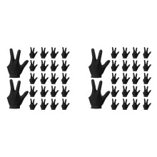 44 Stück Billard Handschuhe 3 Finger Queue Shooter Pool Handschuhe Sport Handschuhe für Frauen und Männer, Sowohl für Die Linke Als Auch für Die