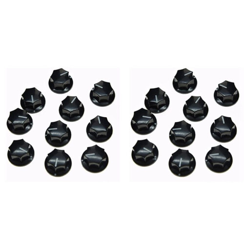 20Pcs Guitar Knobs Amplifier Amp Knob Bass Tone Volume Knobs for Guitarra Brass