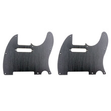 2X Schwarzer 8 Loch Tele Gitarren Schlagbrett Metall Schlagbrett Brett für Standard Telecaster Schlagbrett Ersatz